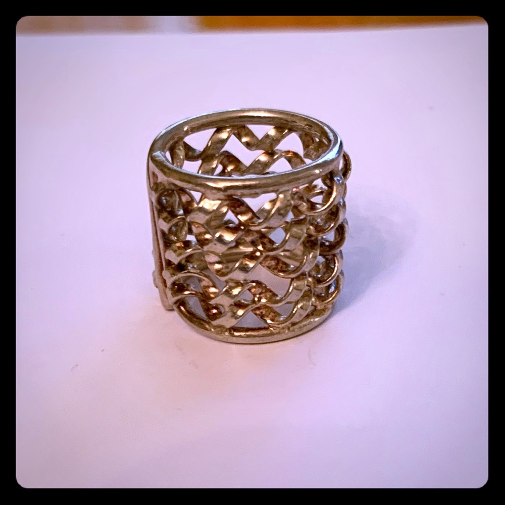 Handmade Sterling Silver Adjustable Ring Sz 6.5